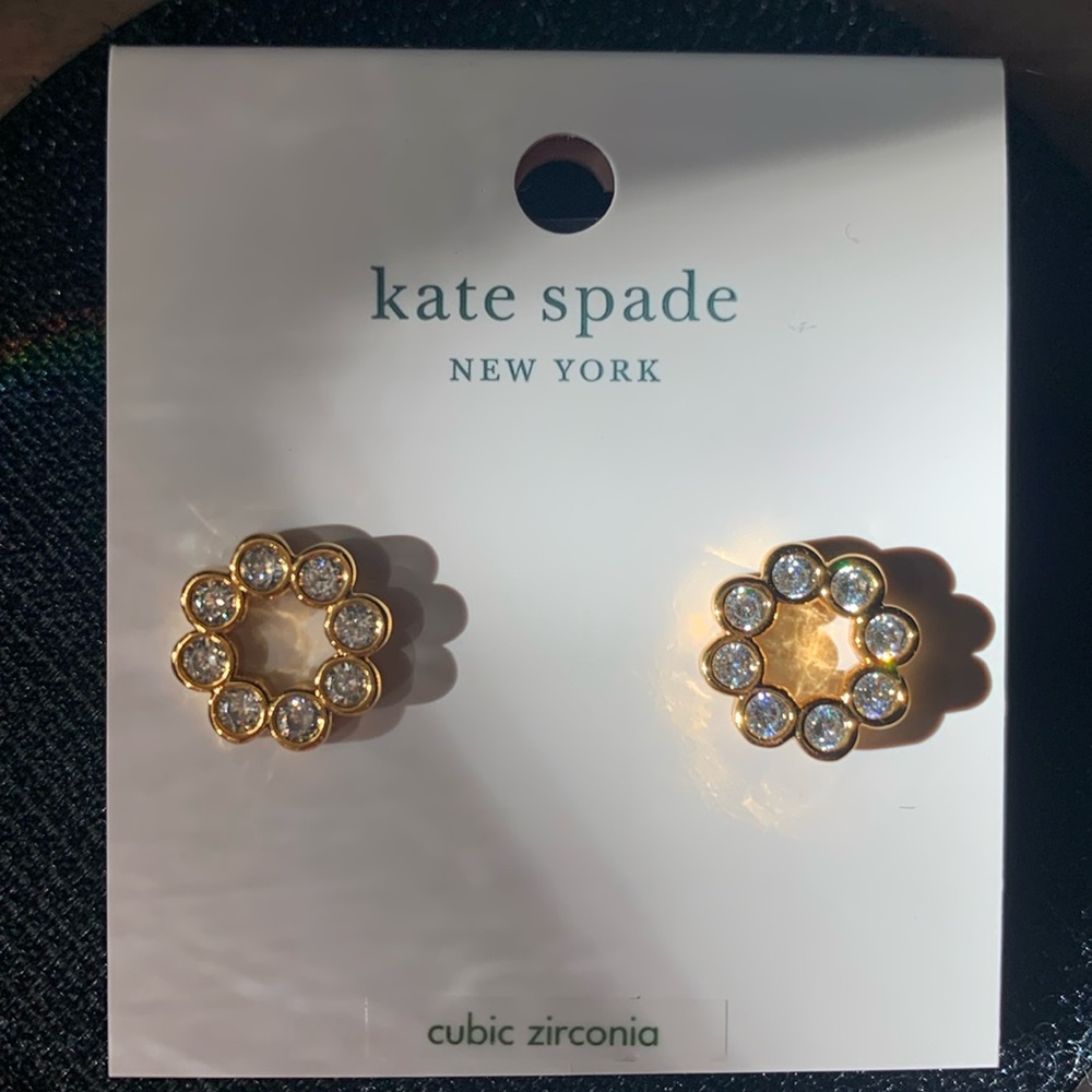 Kate Spade Clear Gold Full Circle Earring